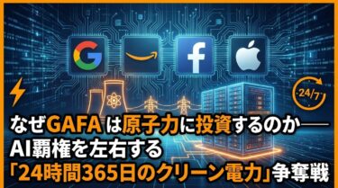 なぜGAFAは原子力に投資するのか：AI覇権を左右する「クリーン電力」争奪戦―原子力シリーズ①