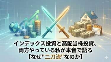 インデックス投資と高配当株投資、両方やっている私が本音で語る【なぜ”二刀流”なのか】