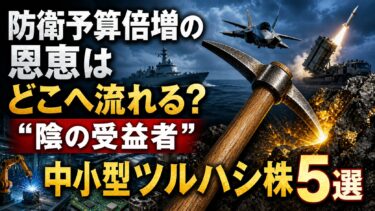 防衛予算倍増の恩恵はどこへ流れる？「陰の受益者」中小型ツルハシ株5選