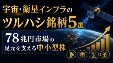 宇宙・衛星インフラのツルハシ銘柄5選：78兆円市場の足元を支える中小型株