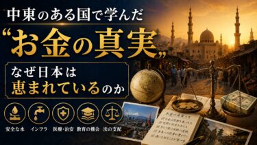 中東のある国で学んだ「お金の真実」：なぜ日本は恵まれているのか